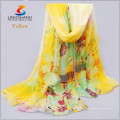 Lingshang Новая повелительница конструкции Wrap шифоновый шарф печати цветка Длинные шарфы шаль типа